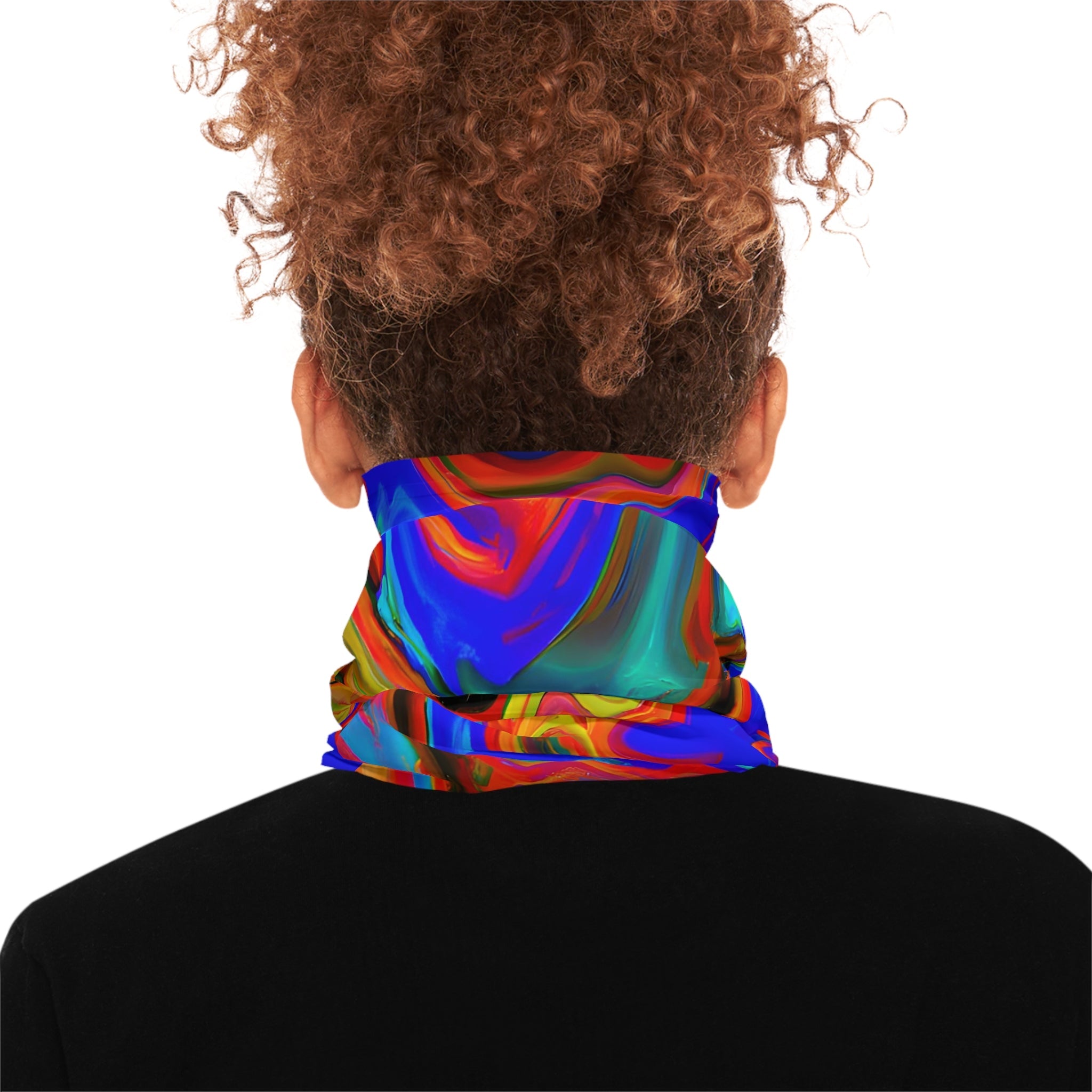 Gaiters - Psychedelic Blue Schizm Lightweight Neck Gaiter - Acid Daddy