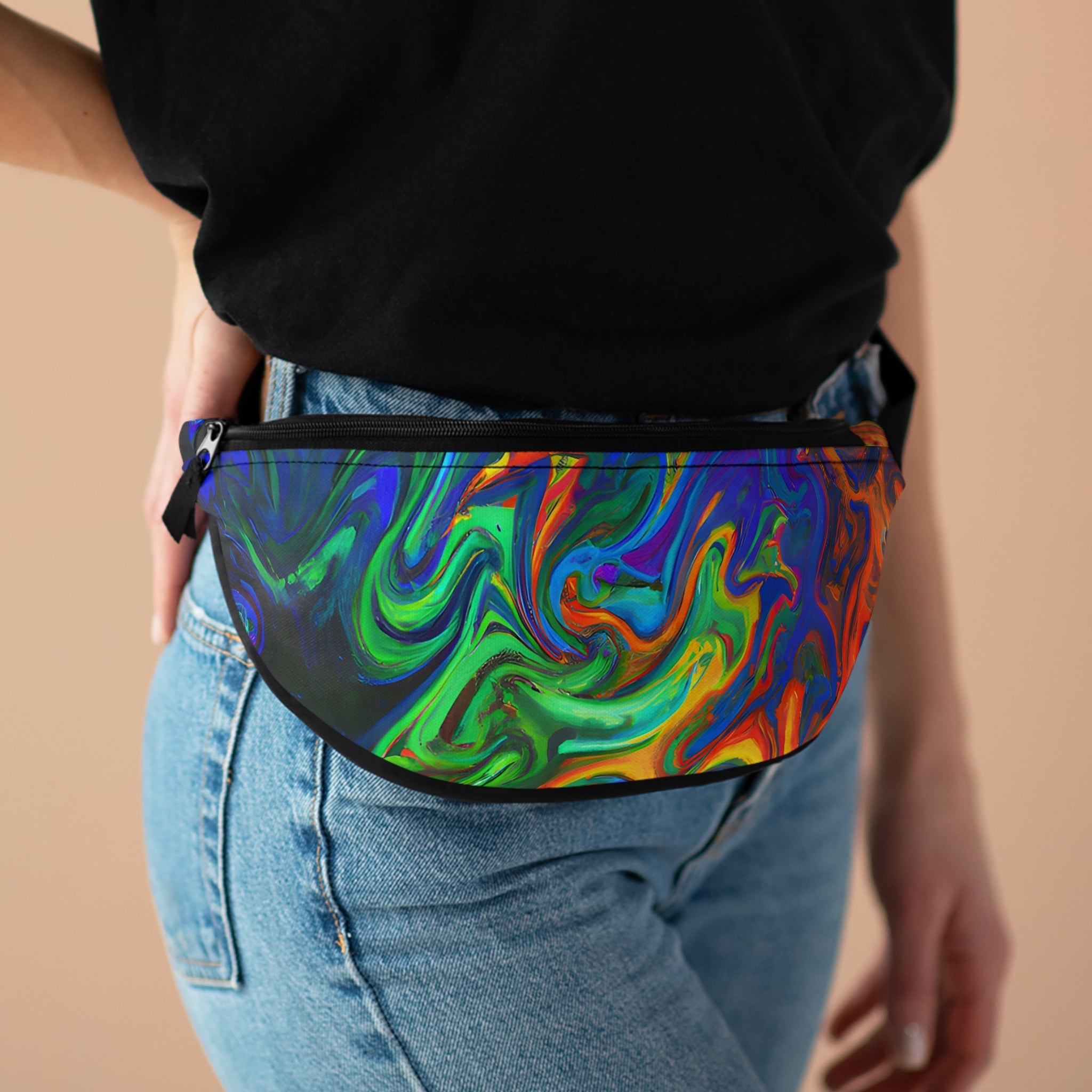 Fanny Packs - Psychedelic Cloud Cover Trippy Fanny Pack (Medium) - Acid Daddy