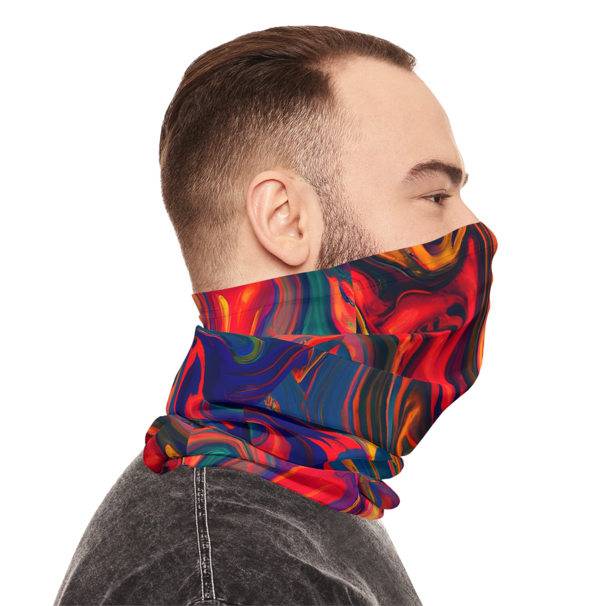 Gaiters - Psychedelic Flames Midweight Neck Gaiter - Acid Daddy