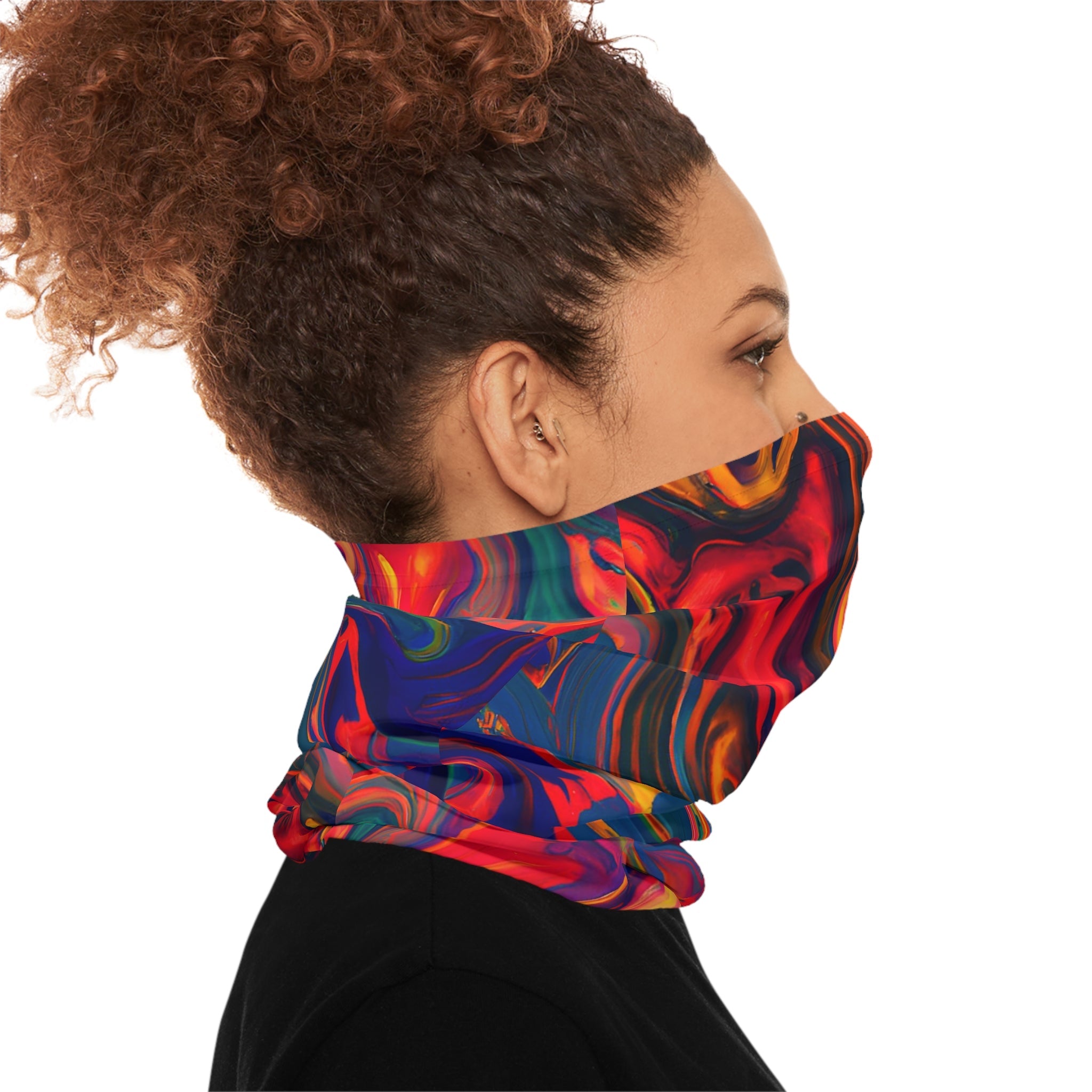 Gaiters - Psychedelic Flames Midweight Neck Gaiter - Acid Daddy