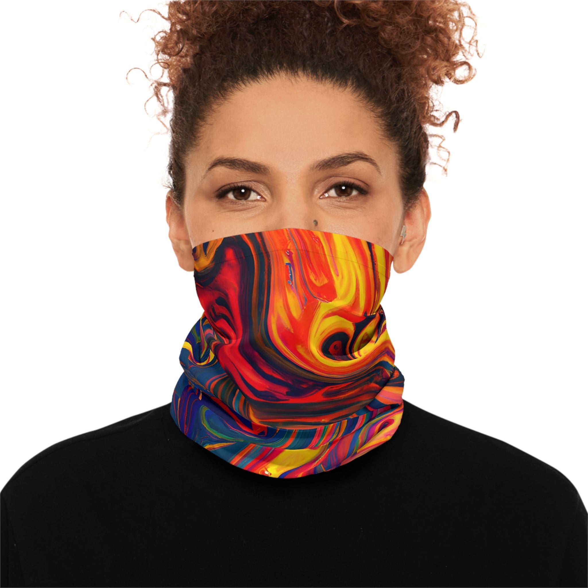 Gaiters - Psychedelic Flames Midweight Neck Gaiter - Acid Daddy