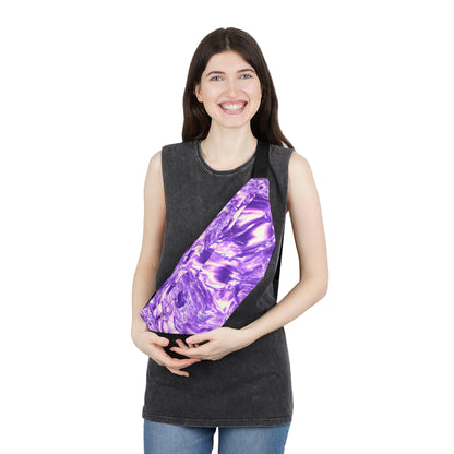 Fanny Packs - Psychedelic Lavender Mist Trippy Fanny Pack (Large) - Acid Daddy