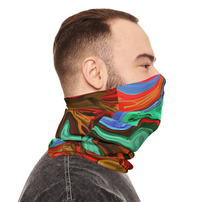 Gaiters - Psychedelic Orange Depths Lightweight Neck Gaiter - Acid Daddy