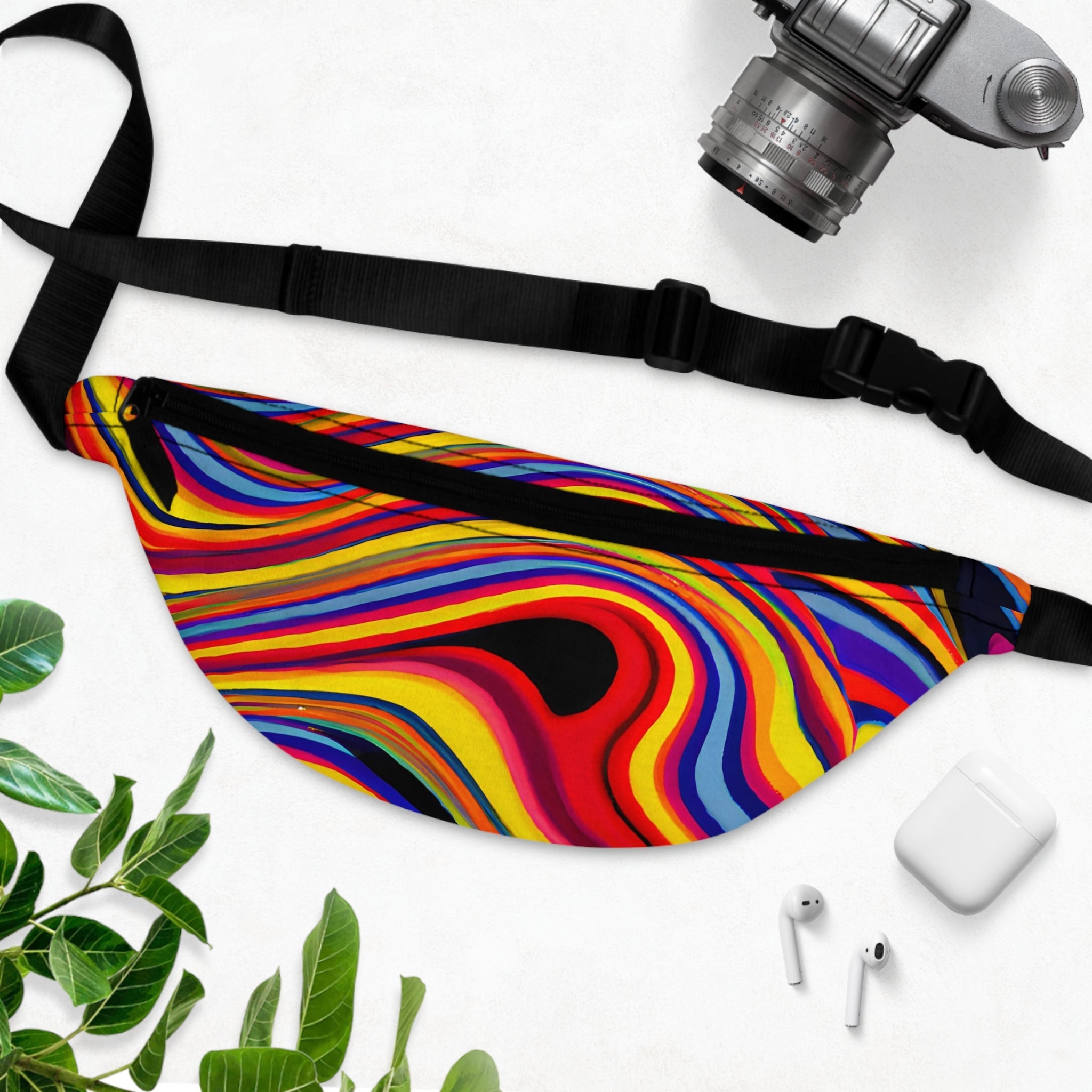 Fanny Packs - Psychedelic Retro Swirl Festival Fanny Pack (Medium) - Acid Daddy