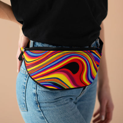 Fanny Packs - Psychedelic Retro Swirl Festival Fanny Pack (Medium) - Acid Daddy