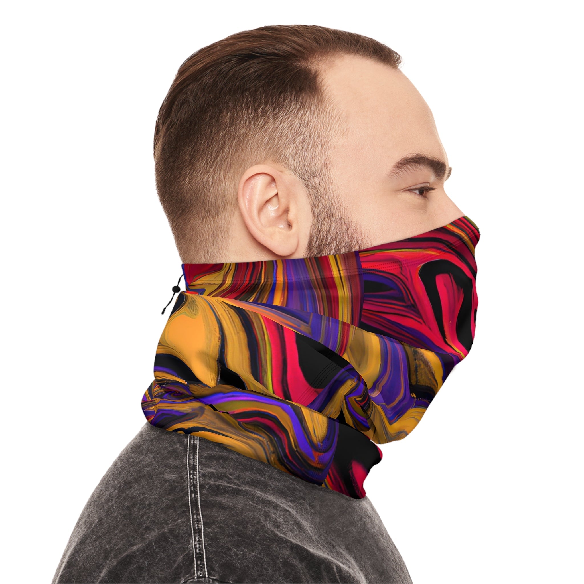 Gaiters - Psychedelic Swirls Winter Neck Gaiter - Acid Daddy