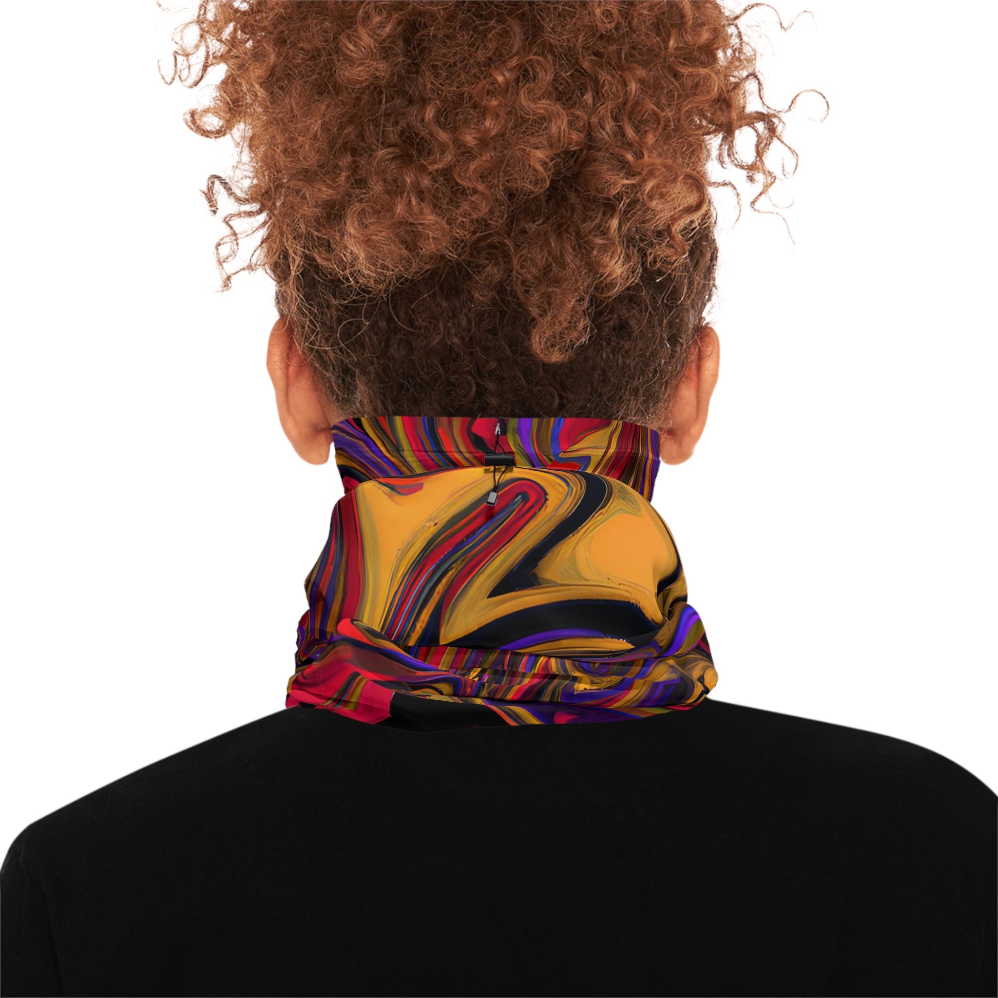 Gaiters - Psychedelic Swirls Winter Neck Gaiter - Acid Daddy