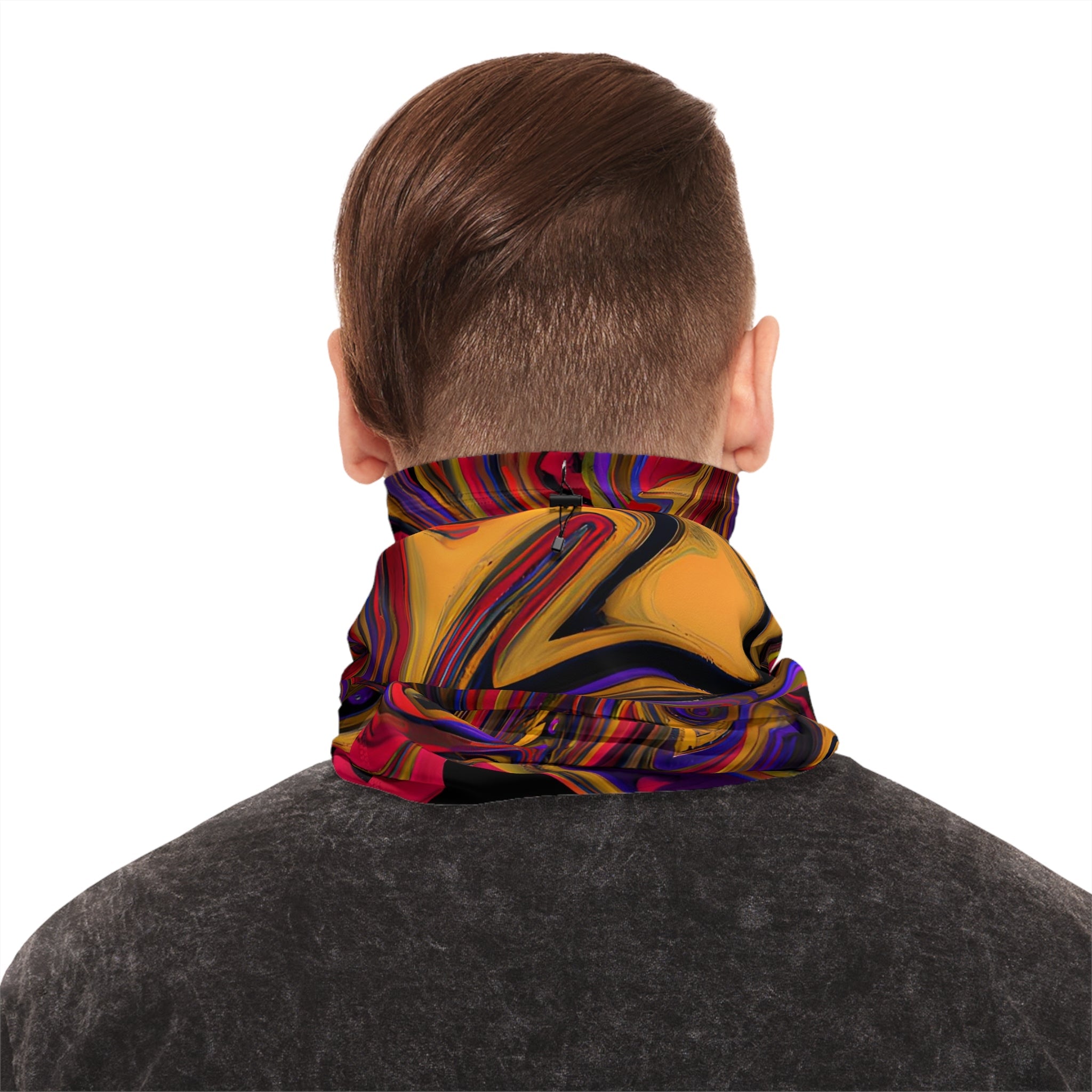 Gaiters - Psychedelic Swirls Winter Neck Gaiter - Acid Daddy