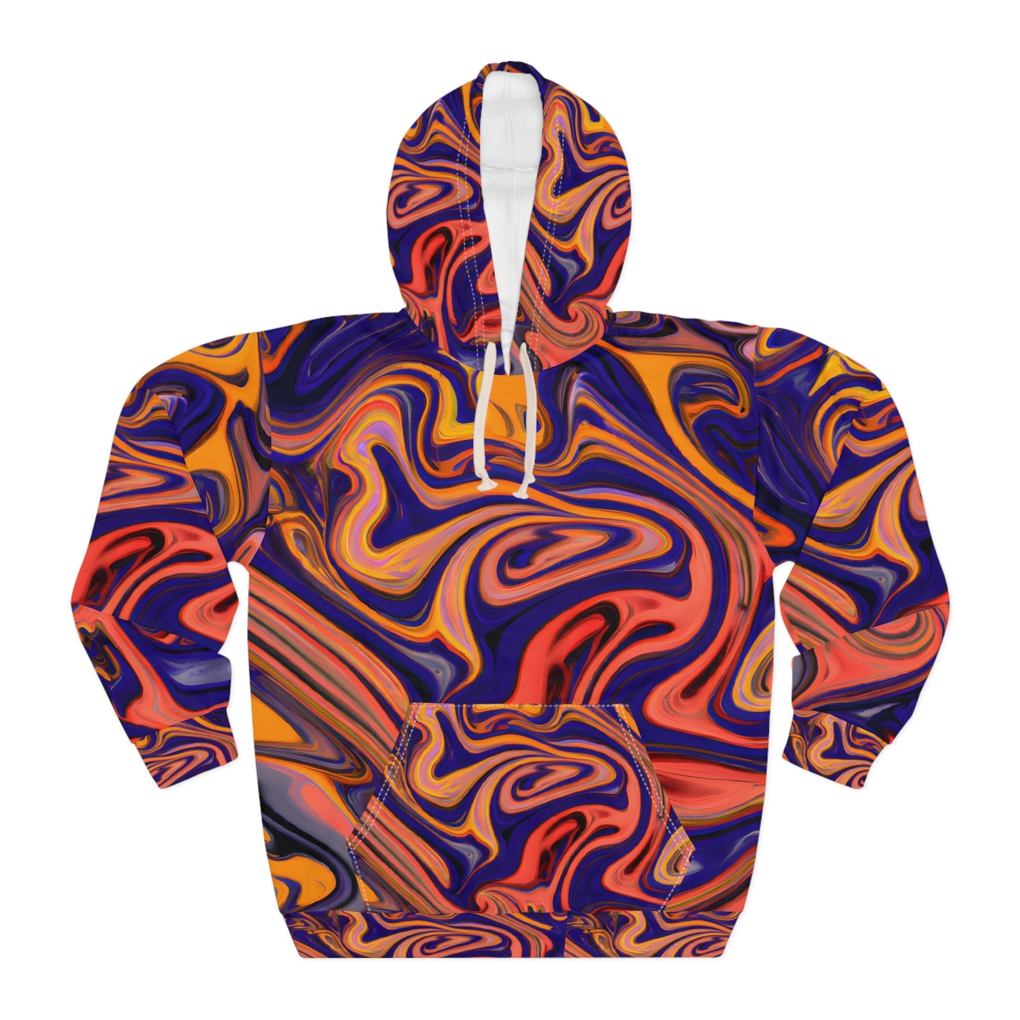 Pullover Hoodies - Transcendent Zen Unisex Pullover Hoodie - Acid Daddy