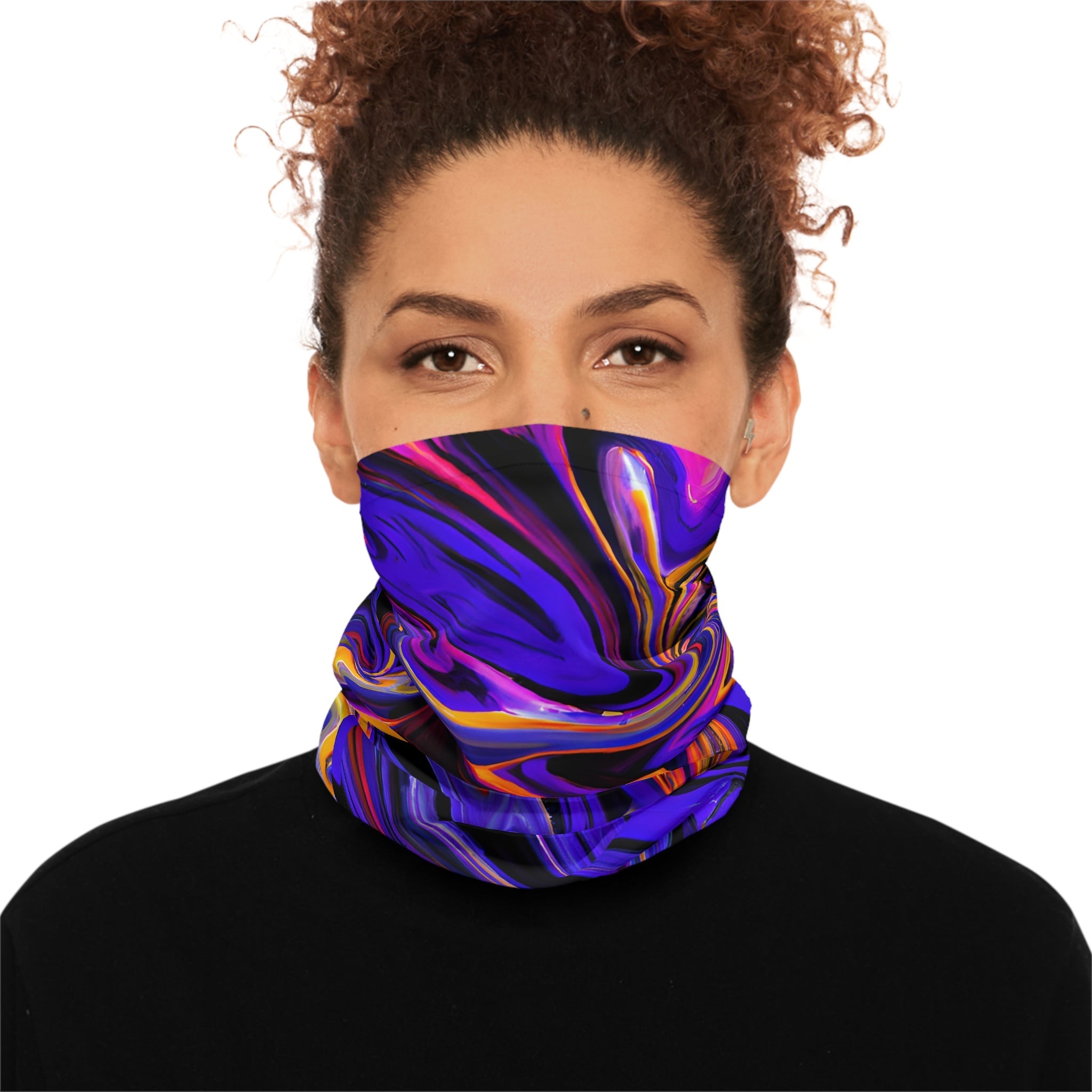 Gaiters - Purple Flex Design Lightweight Neck Gaiter - Acid Daddy