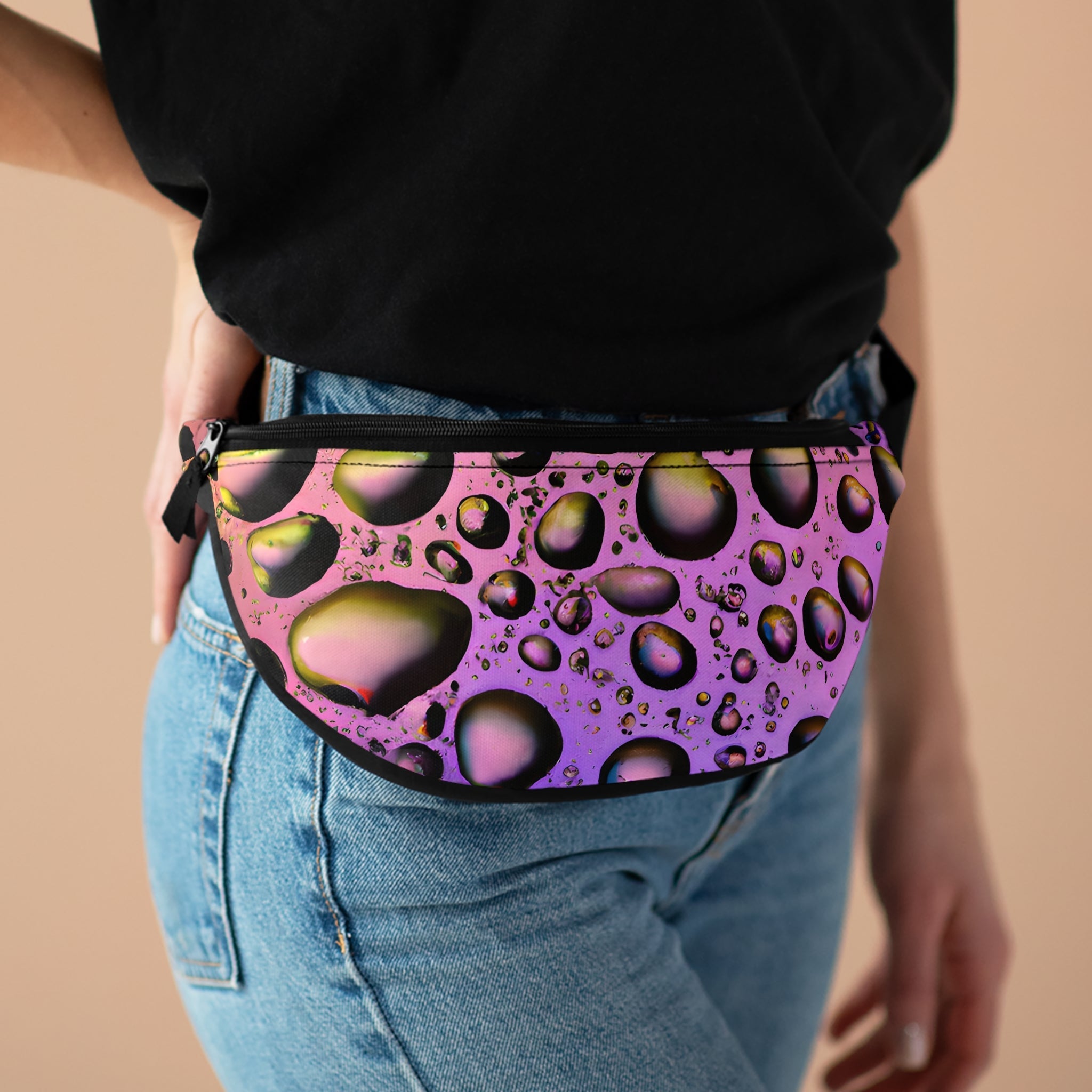 Fanny Packs - Purple Raindrop Festival Fanny Pack (Medium) - Acid Daddy