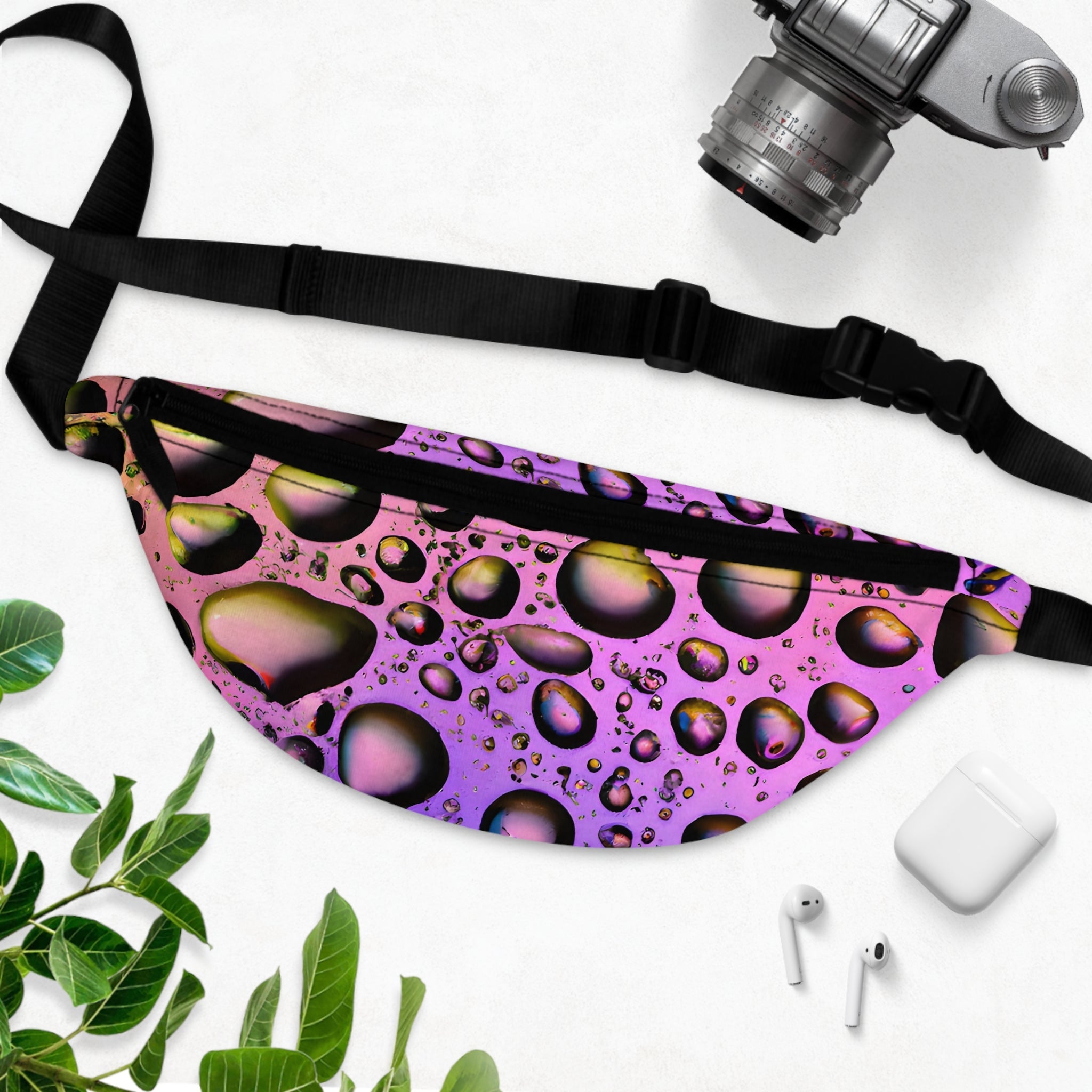 Fanny Packs - Purple Raindrop Festival Fanny Pack (Medium) - Acid Daddy