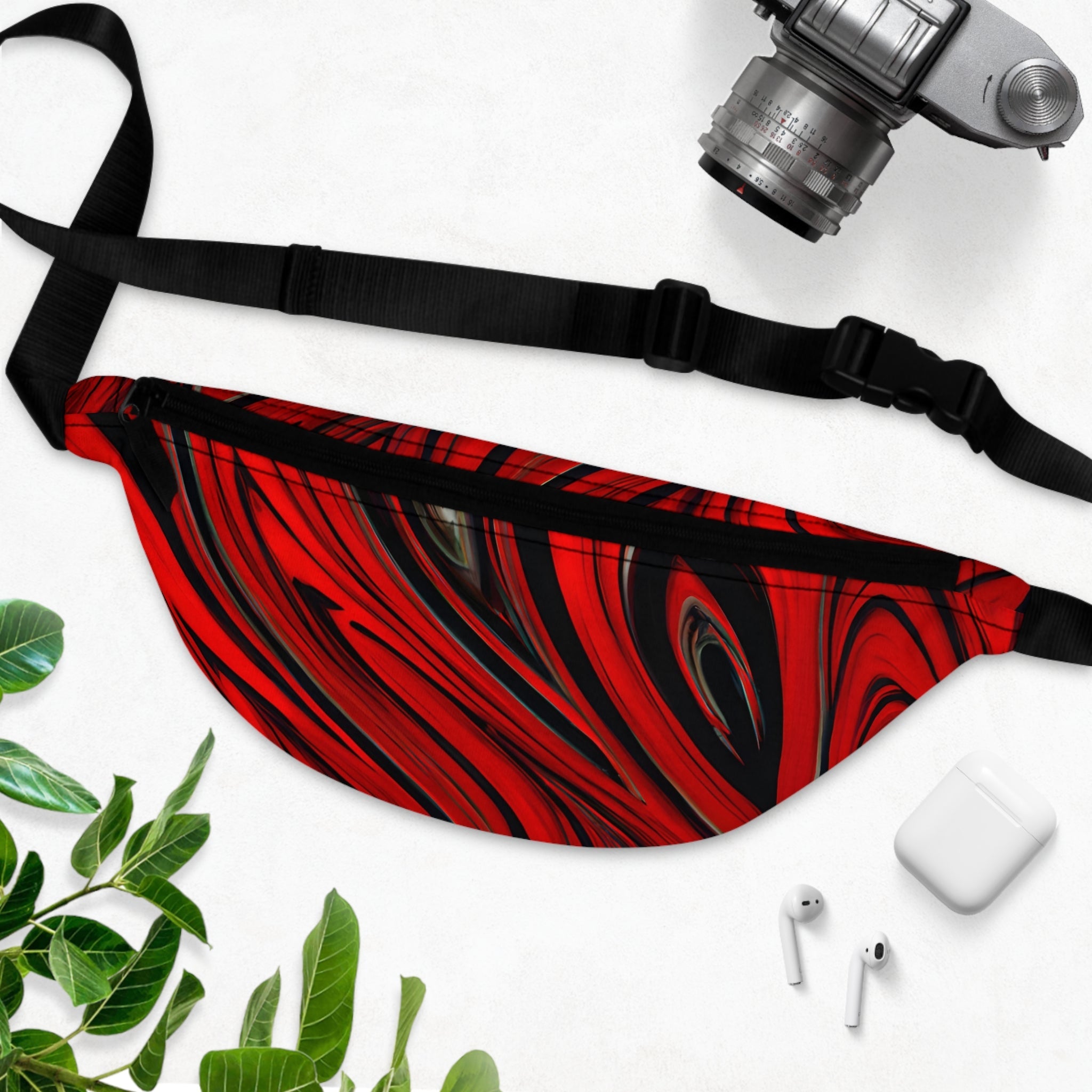 Fanny Packs - Raging Red Festival Trippy Fanny Pack (Medium) - Acid Daddy