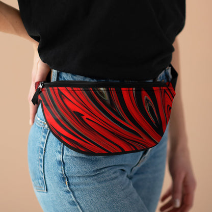 Fanny Packs - Raging Red Festival Trippy Fanny Pack (Medium) - Acid Daddy