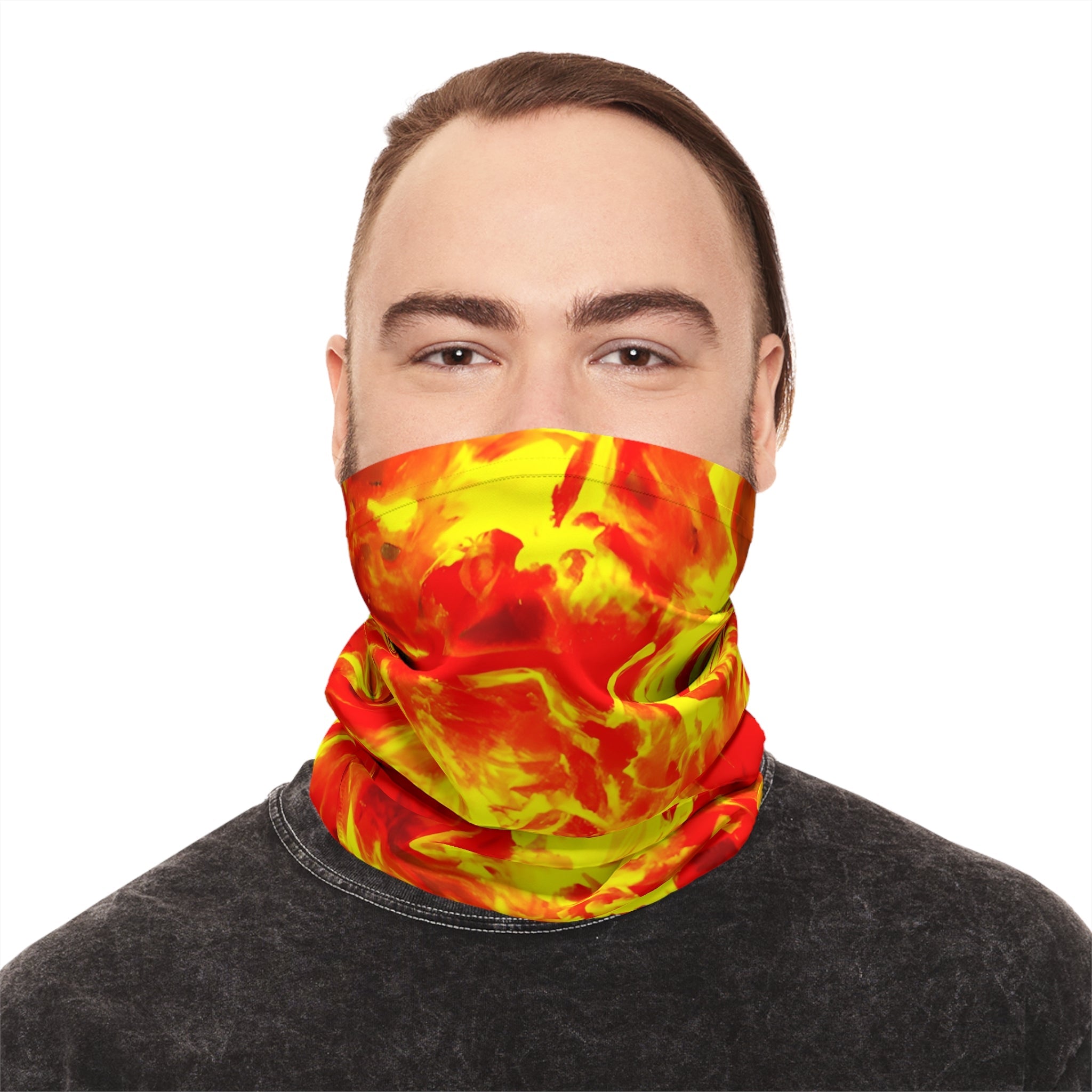 Gaiters - Red Rip Explosion Midweight Neck Gaiter - Acid Daddy