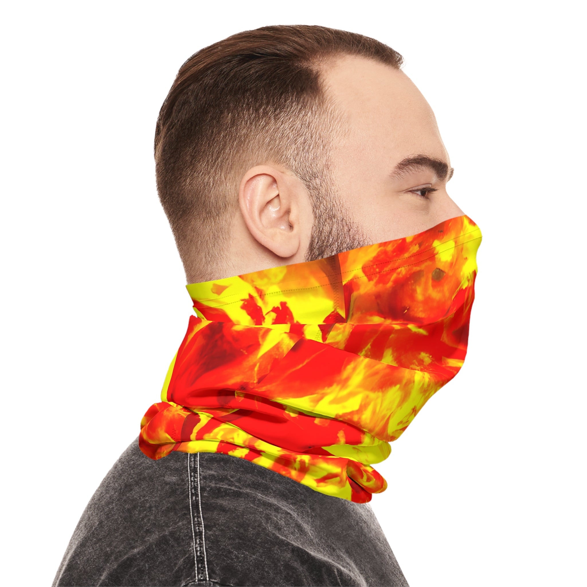 Gaiters - Red Rip Explosion Midweight Neck Gaiter - Acid Daddy