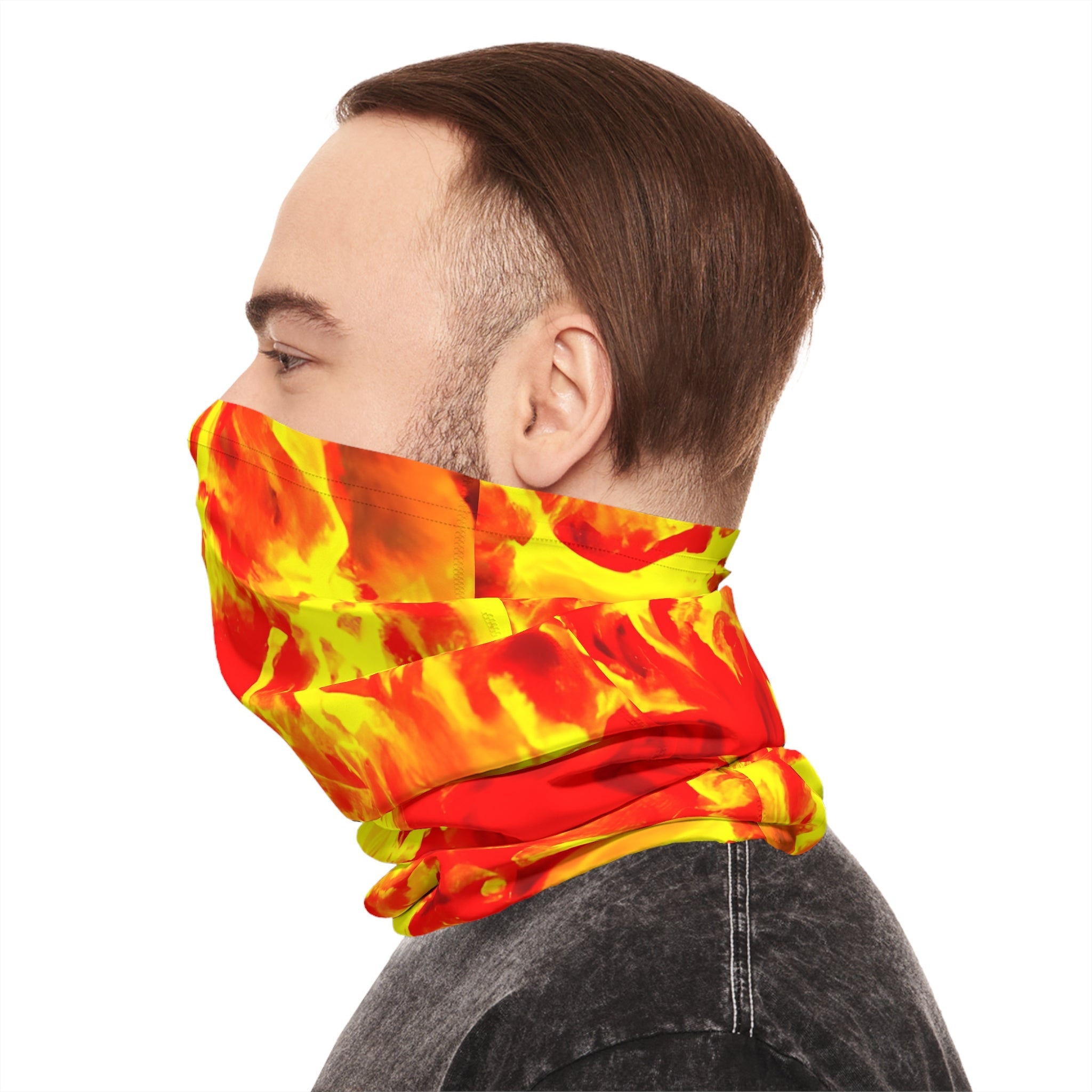 Gaiters - Red Rip Explosion Midweight Neck Gaiter - Acid Daddy