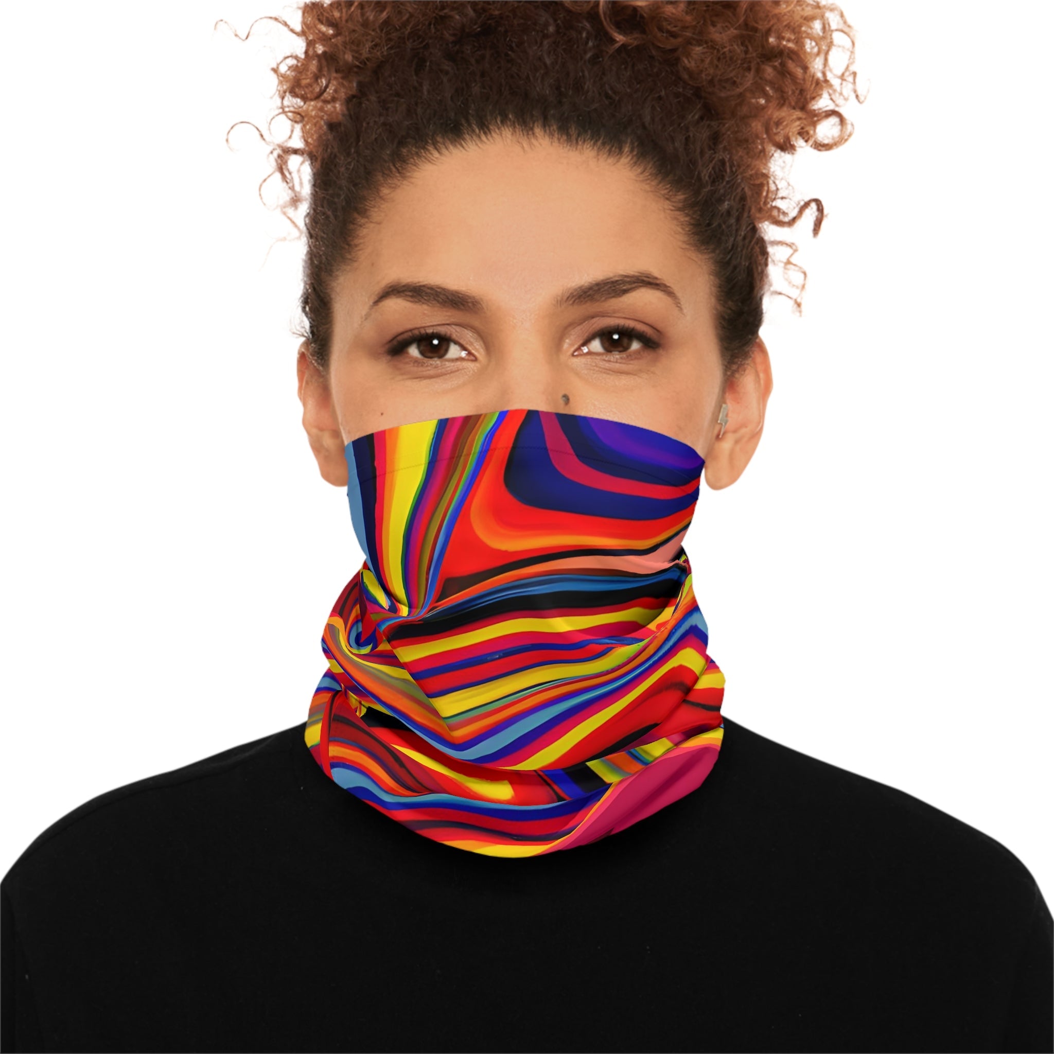 Gaiters - Retro Swirls Lightweight Neck Gaiter - Acid Daddy