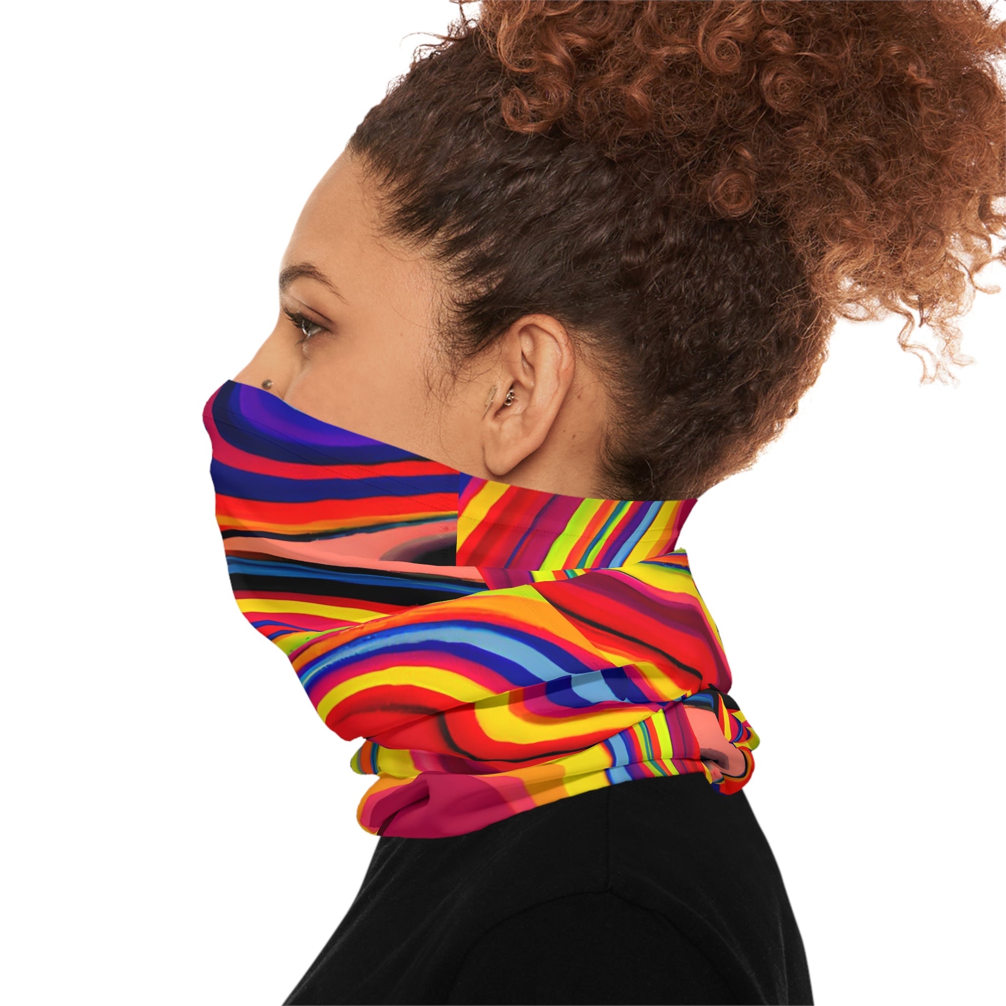 Gaiters - Retro Swirls Lightweight Neck Gaiter - Acid Daddy