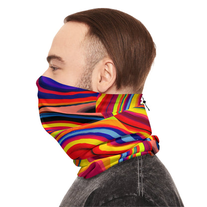 All Over Prints - Retro Swirls Sleek Winter Neck Gaiter - Acid Daddy