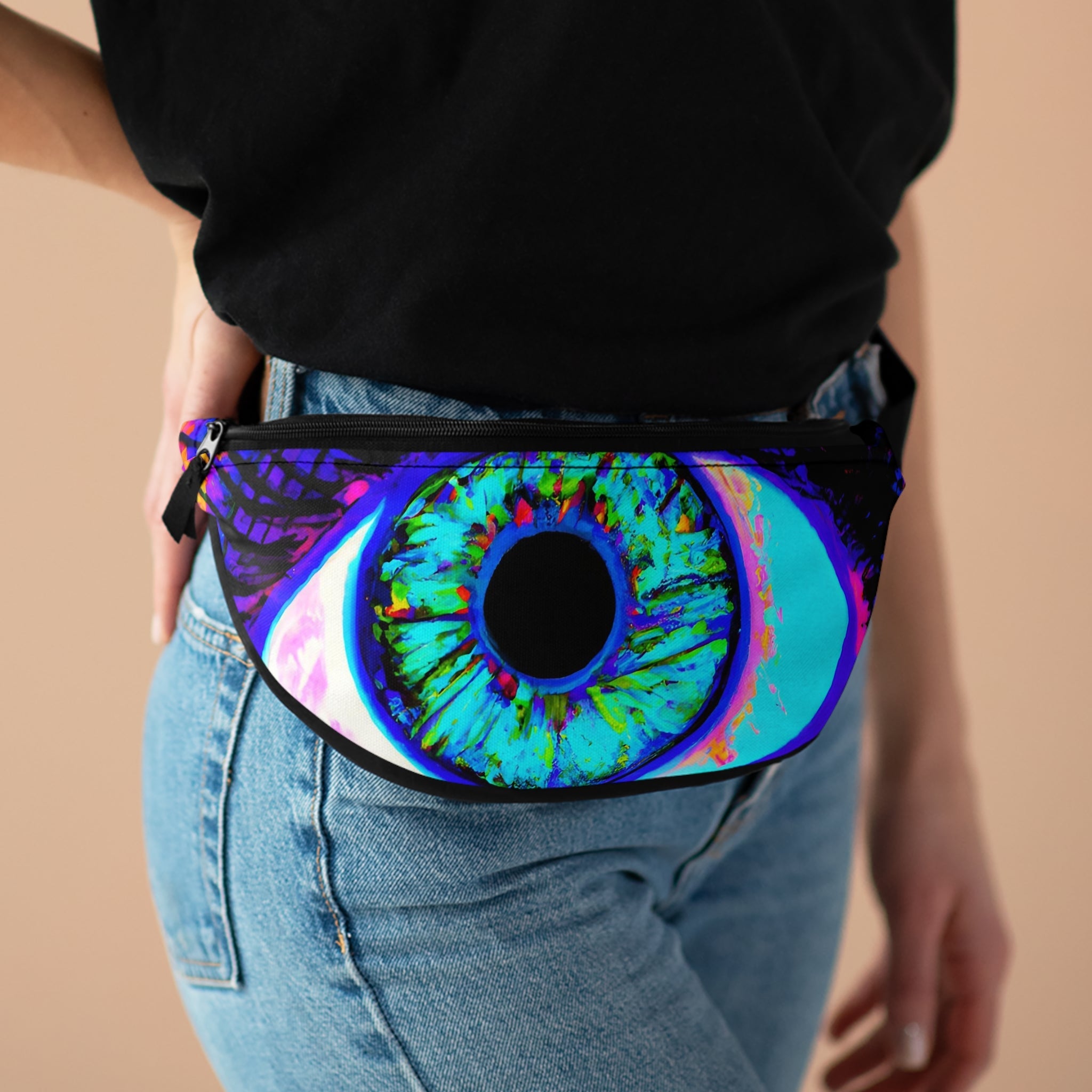 Fanny Packs - Shiny Eyed Trippy Fanny Pack (Medium) - Acid Daddy