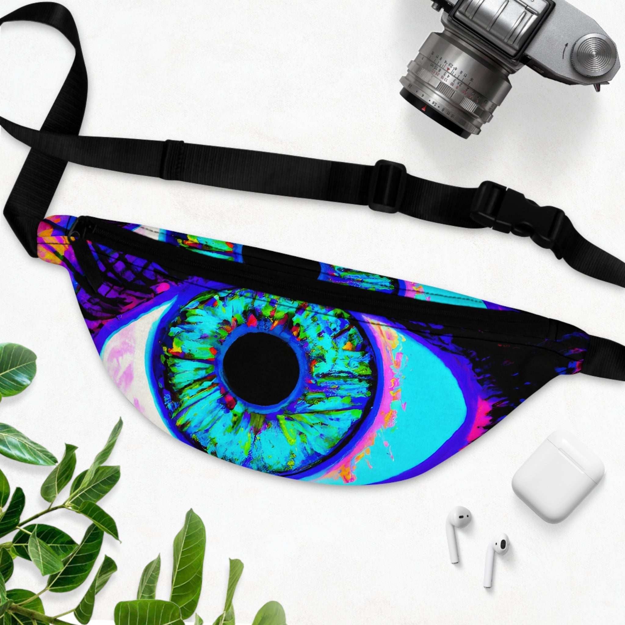 Fanny Packs - Shiny Eyed Trippy Fanny Pack (Medium) - Acid Daddy