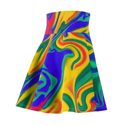 Skater Skirts - Electric Fire Skater Skirt - Acid Daddy