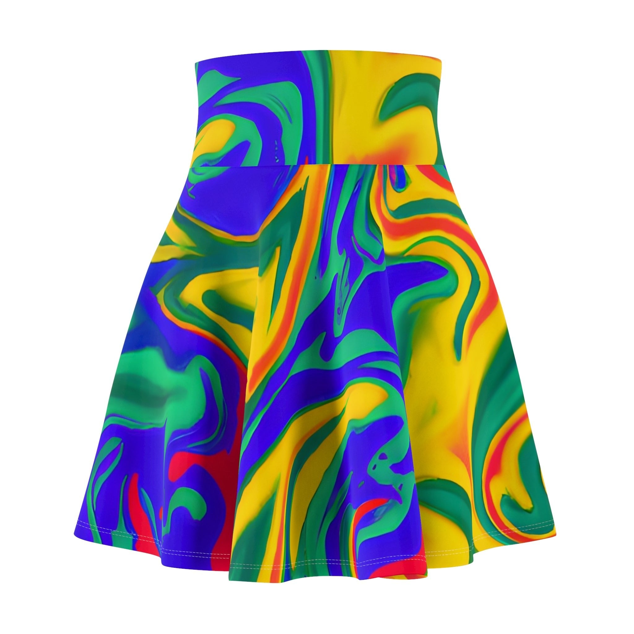 Skater Skirts - Electric Fire Skater Skirt - Acid Daddy