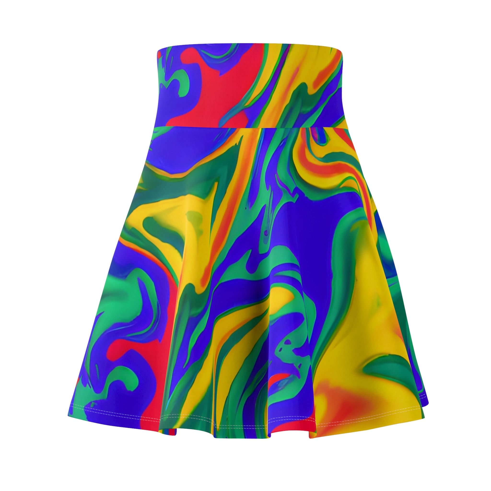 Skater Skirts - Electric Fire Skater Skirt - Acid Daddy