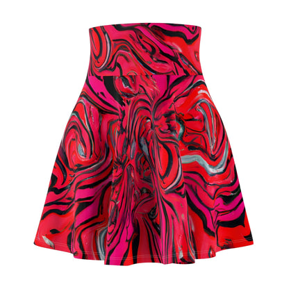 Skater Skirts - Lovely Pink Trip Skater Skirt - Acid Daddy