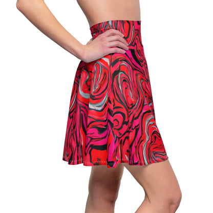 Skater Skirts - Lovely Pink Trip Skater Skirt - Acid Daddy