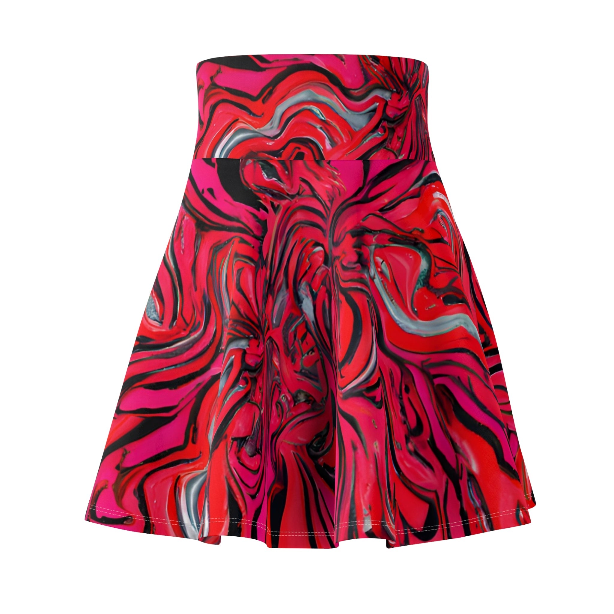 Skater Skirts - Lovely Pink Trip Skater Skirt - Acid Daddy