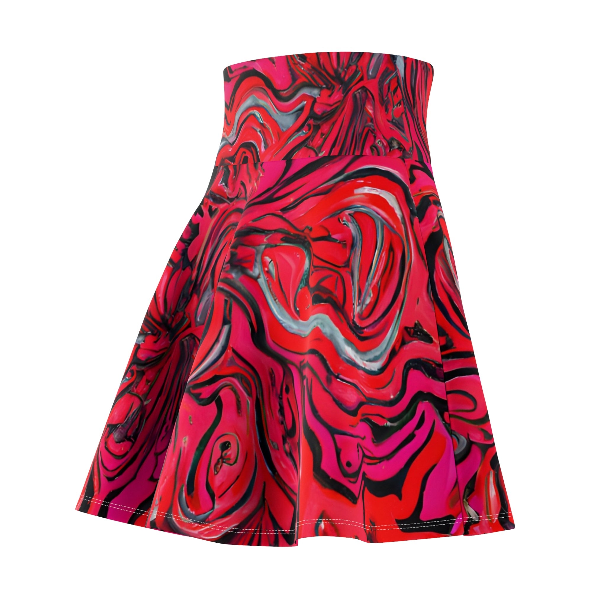 Skater Skirts - Lovely Pink Trip Skater Skirt - Acid Daddy