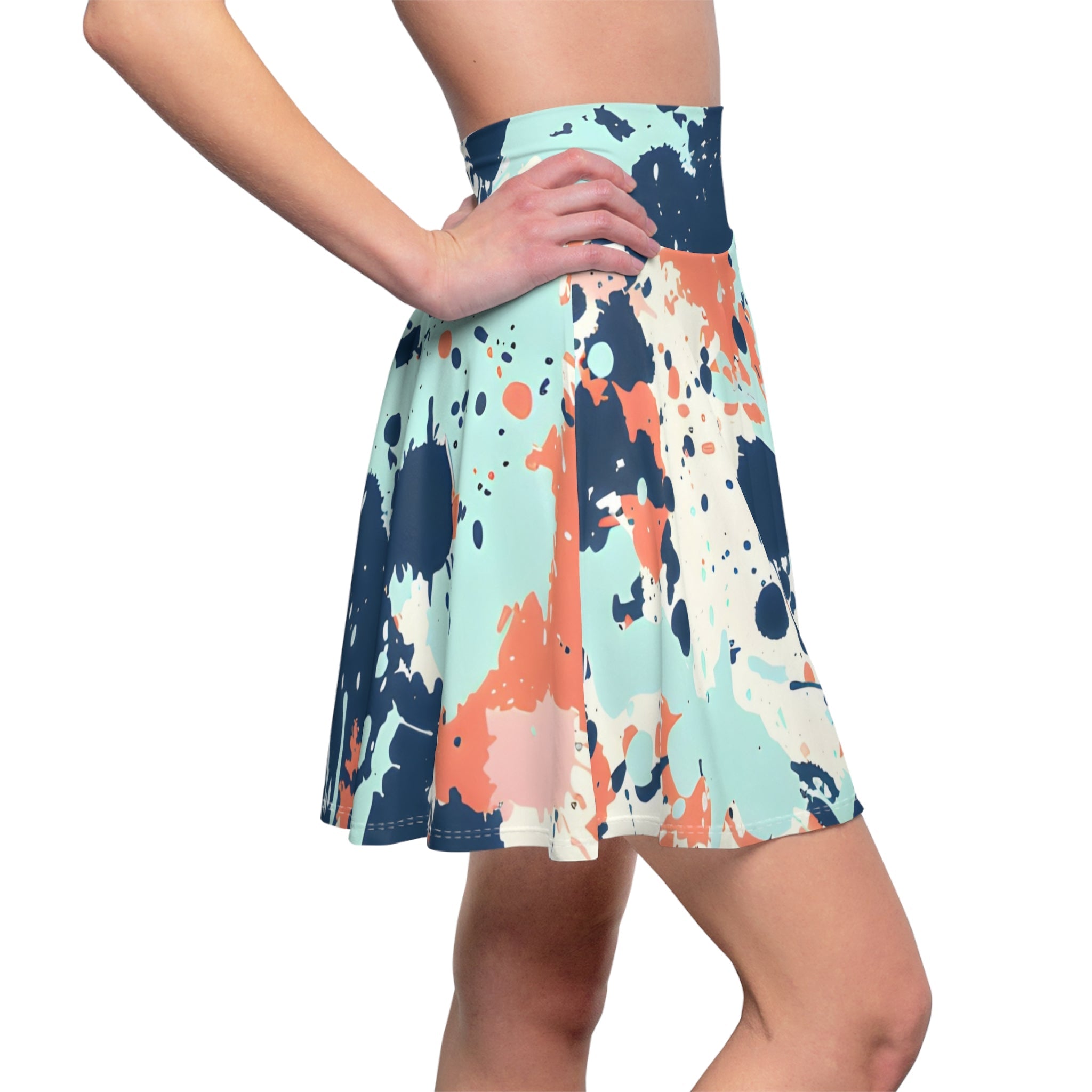 Skater Skirts - Ocean Breeze Splash Skater Skirt - Acid Daddy