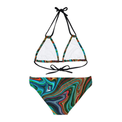 Strappy Bikinis - Women's Infinity Strappy Bikini (Copy) - Acid Daddy