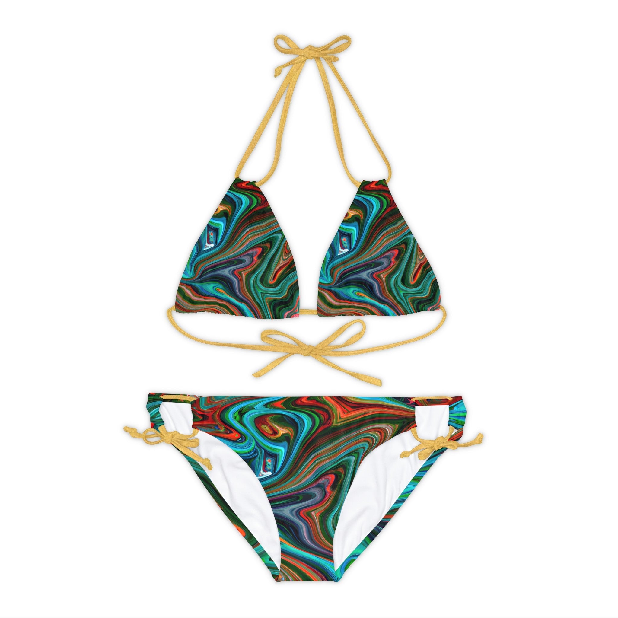 Strappy Bikinis - Women's Infinity Strappy Bikini (Copy) - Acid Daddy