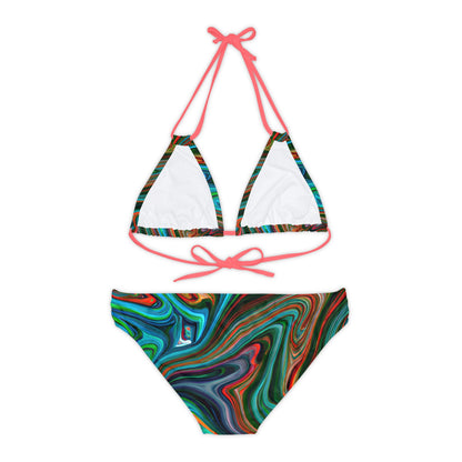 Strappy Bikinis - Women's Infinity Strappy Bikini (Copy) - Acid Daddy