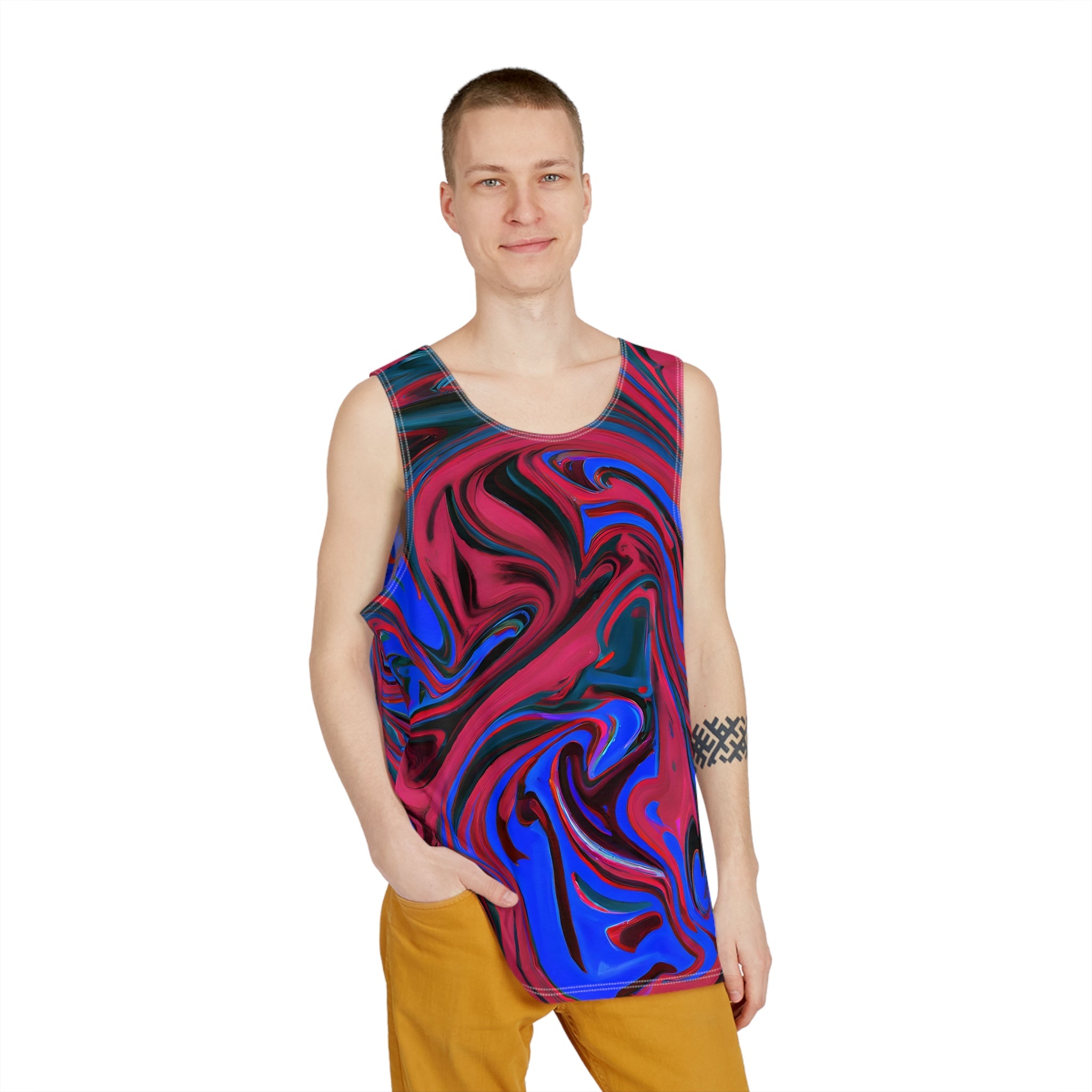 Tank Tops - Azure Shades Festival Tank Top - Acid Daddy