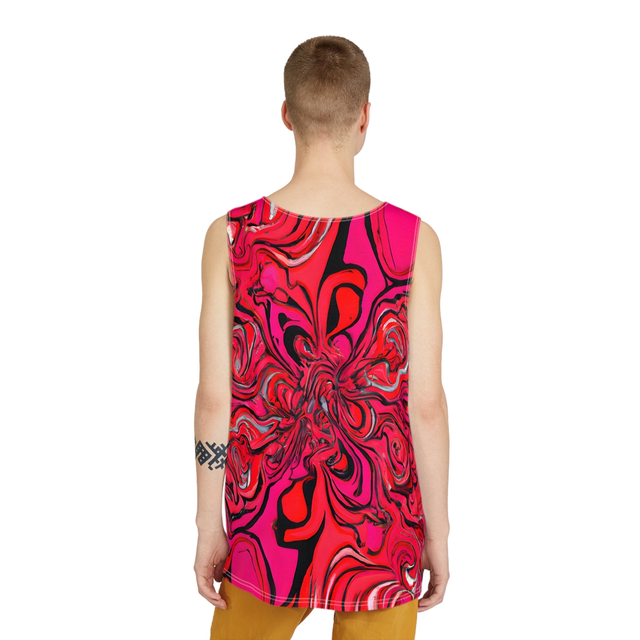 Tank Tops - Lovely Pink Trip Tank Top - Acid Daddy