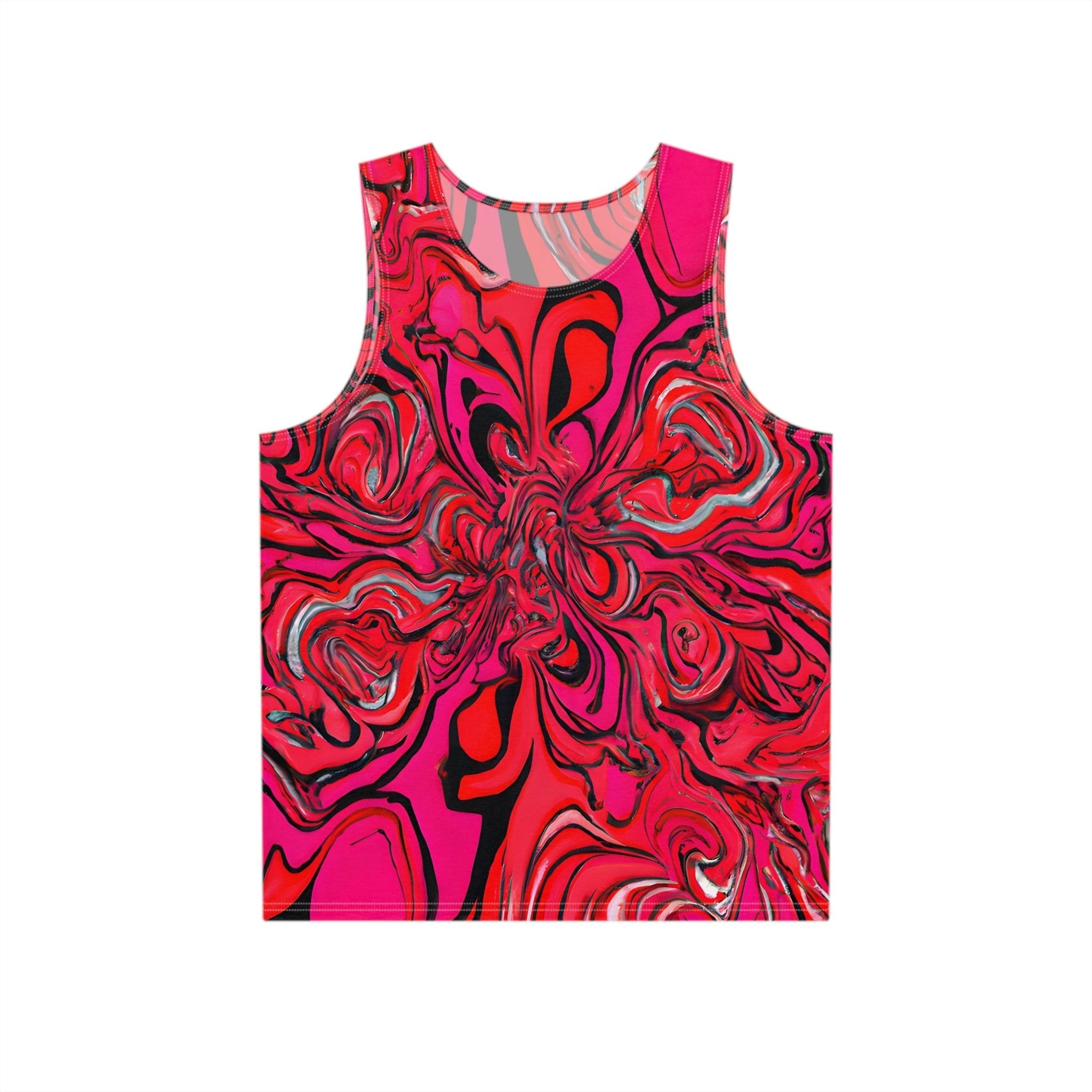 Tank Tops - Lovely Pink Trip Tank Top - Acid Daddy