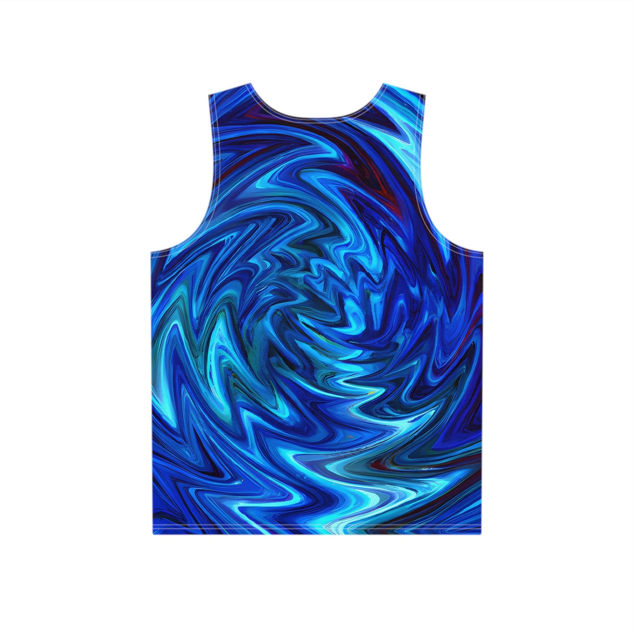 Tank Tops - Vortex Blue Tank Top - Acid Daddy