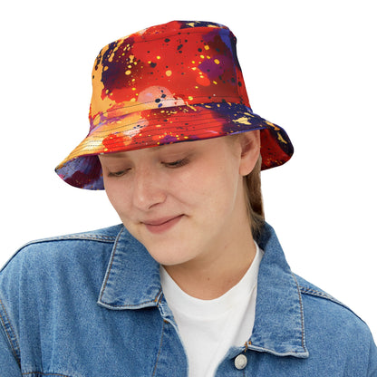 Hats - Tomato Splash Rave - Ready Bucket Hat - Acid Daddy