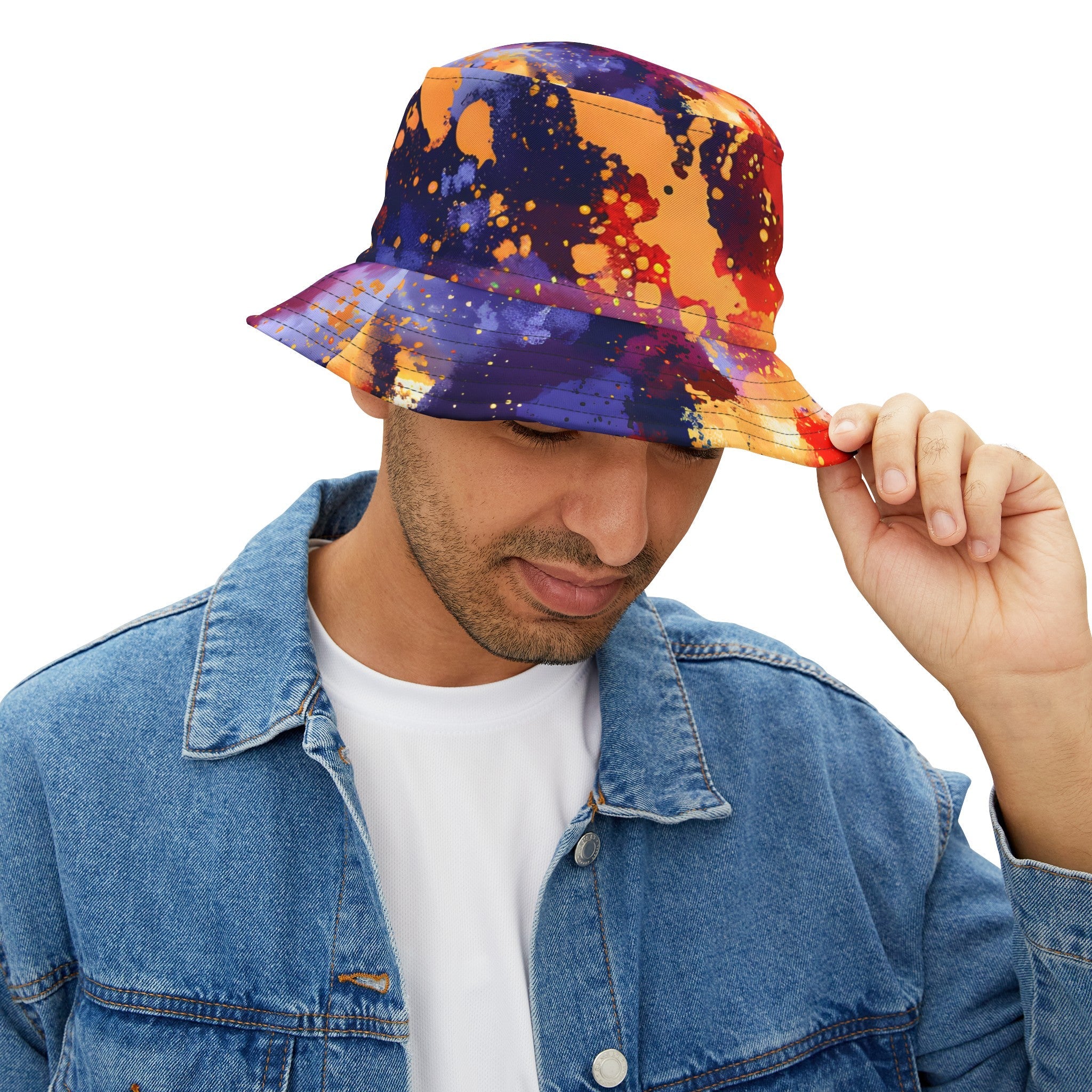 Hats - Tomato Splash Rave - Ready Bucket Hat - Acid Daddy