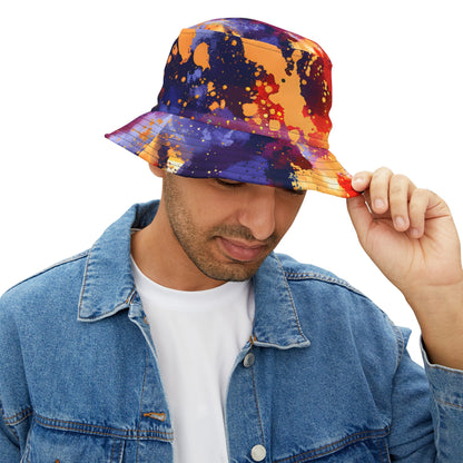 Hats - Tomato Splash Rave - Ready Bucket Hat - Acid Daddy