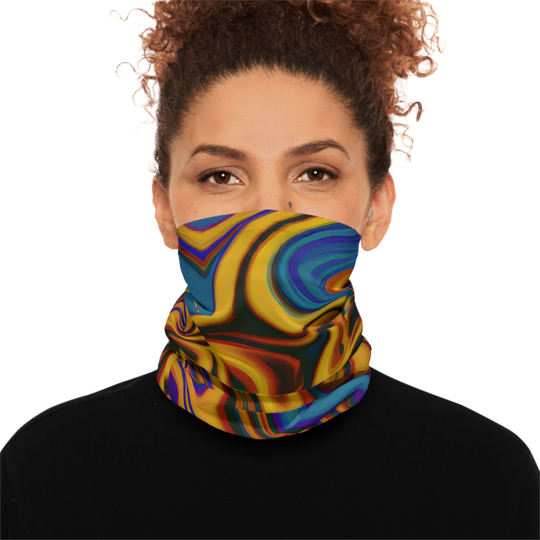 Gaiters - Transcendental Gold Elegance Lightweight Neck Gaiter - Acid Daddy