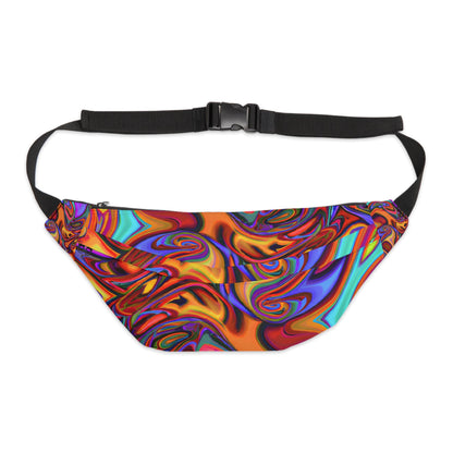 Fanny Packs - Trippy Colors Psychedelic Festival Fanny Pack (Large) - Acid Daddy