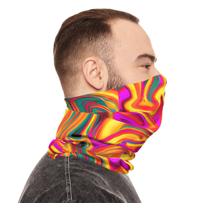 Gaiters - Trippy Daisy Carnival Midweight Neck Gaiter - Acid Daddy