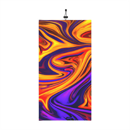 Gaiters - Trippy Flame Design Winter Neck Gaiter - Acid Daddy