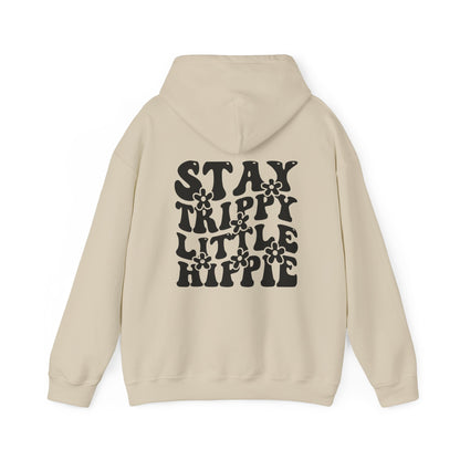 Hoodie - Trippy Hippie Slogan Winter Hoodie (Back Print) - Acid Daddy