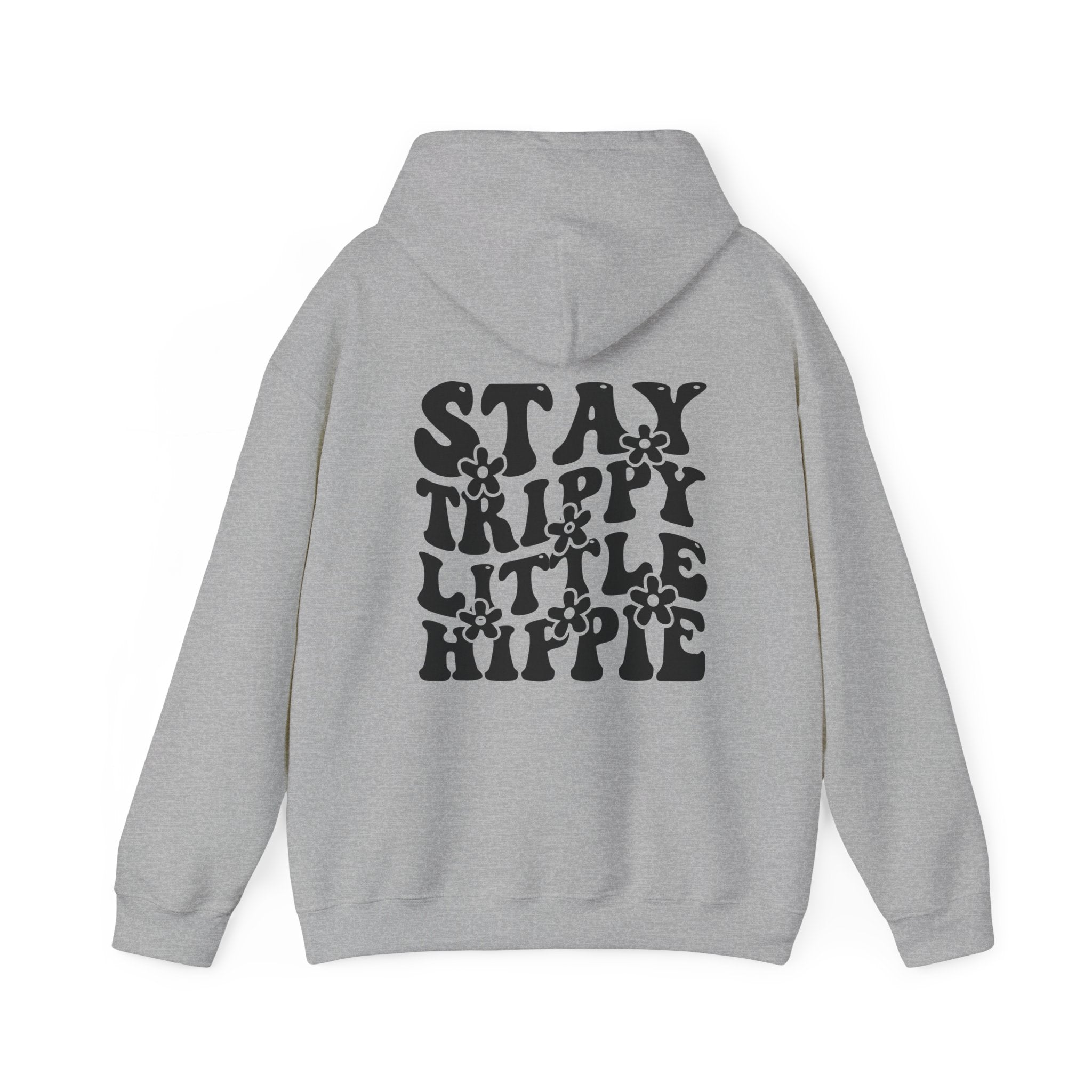 Hoodie - Trippy Hippie Slogan Winter Hoodie (Back Print) - Acid Daddy